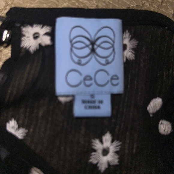 CeCe black and white print lined dress size S - Picture 6 of 7